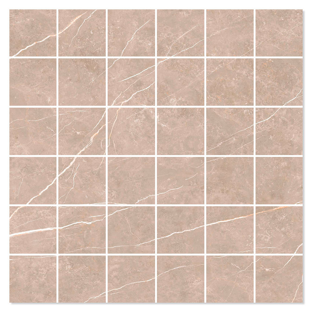 Mosaikkflis Prestige Beige Matt 30x30 (5x5) cm
